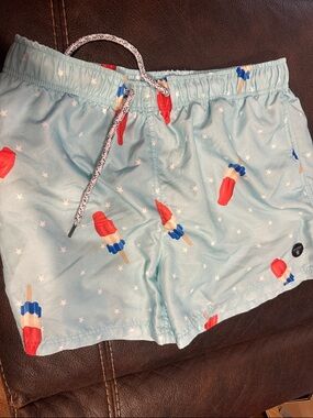 Lokai Light Blue Surf Co. Swim Shorts